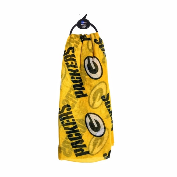 NWT Green Bay Packers Infinity Scarf, Green or Gold - Picture 7 of 10